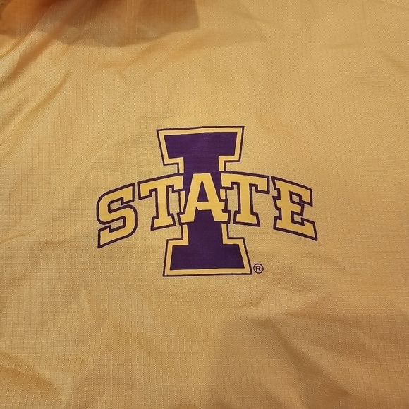 Iowa State University Half Zip pullover Men's Size Medium Yellow Windbreaker - Picture 2 of 11